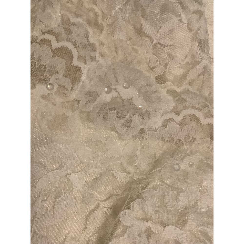 1950s lace wedding dress with overskirt couture wedding 6 See Measurements - Picture 3 of 10